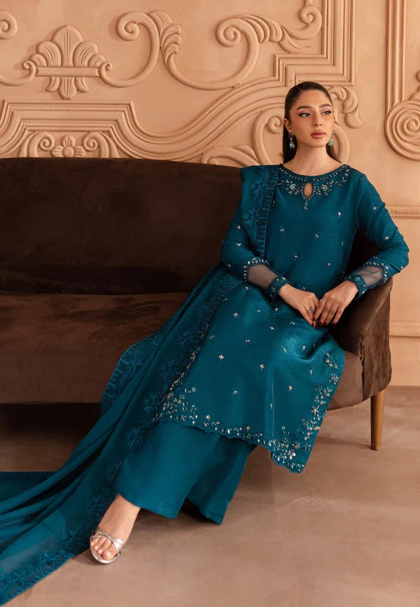 ZAREEN – TEAL ELEGANCE