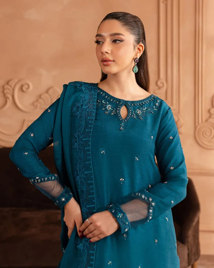 ZAREEN – TEAL ELEGANCE